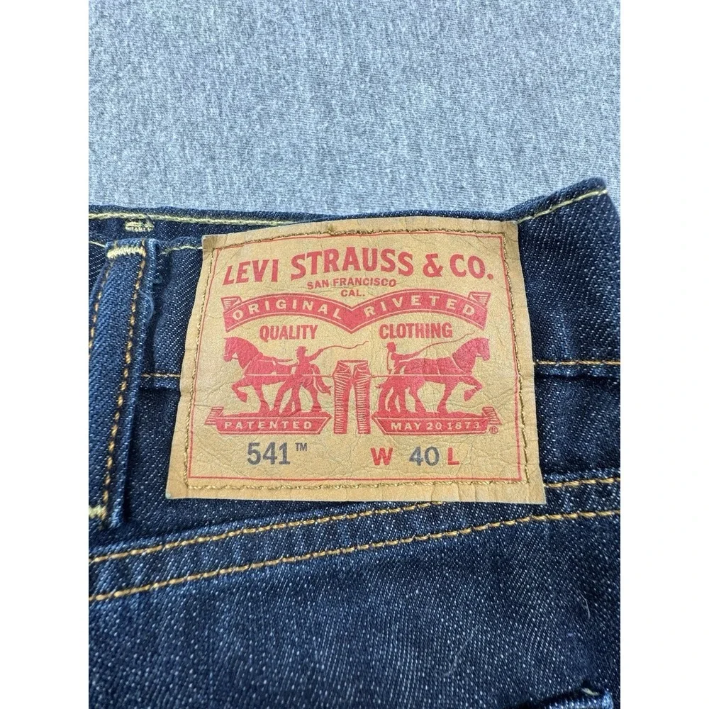 Levis 541 Shorts Mens 40 Denim Dark‎ Blue Bermuda 11
